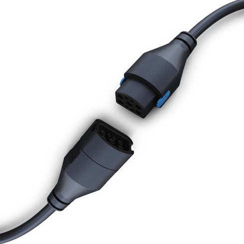 SPARK UNIVERSAL 2.0 — Bluetooth + WiFi — Schuko / CEE / type 2 til type 2 — justerbar ladekabel 6A-32A — 32A / 3 fas — 22 kW